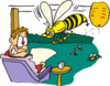 Angry Bees Clip Art